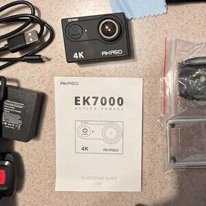 AKASO EK 7000 Action Camera+Chest Strap+14-in-1 Accessories Kit+2 bags+MicroSD